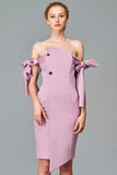 Bow Sleeve Short Dress