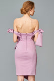 Bow Sleeve Short Dress