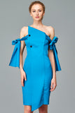 Bow Sleeve Short Dress