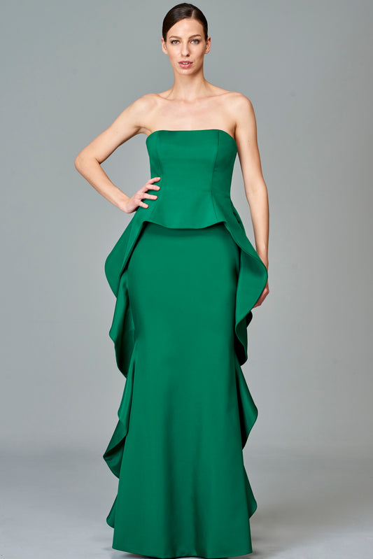 Waist Ruffled Long Dress