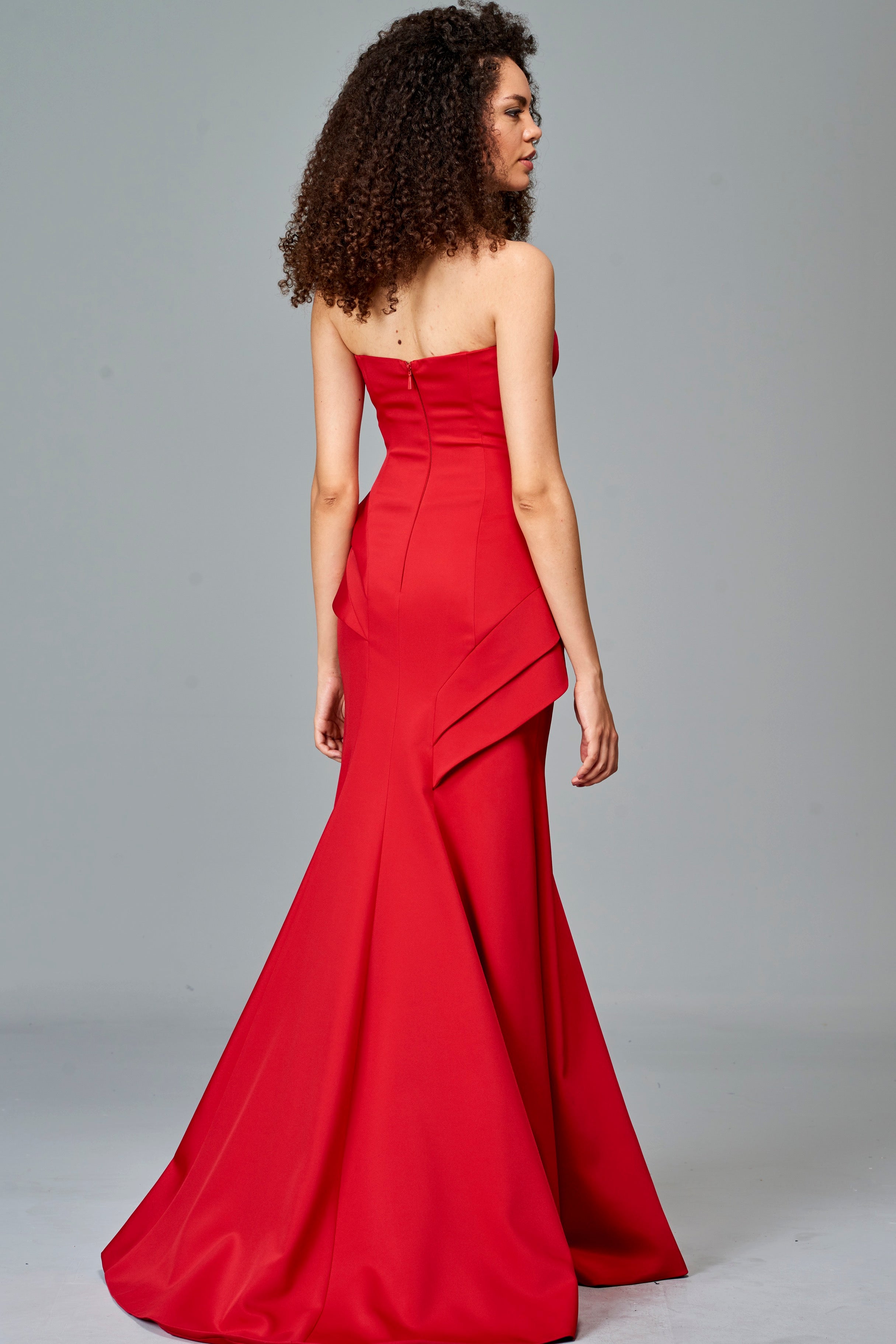 Structured Strapless Long Dress Lime Structured Strapless Long Dress Lime