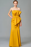 Structured Strapless Long Dress
