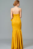 Structured Strapless Long Dress