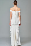 Double Viscose Gown with Appliques