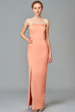 Fitted Strapless Long Dress