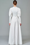 Ruffled Balloon Sleeve Dress