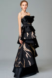 Layered Taffeta and Fil Coupe Gown