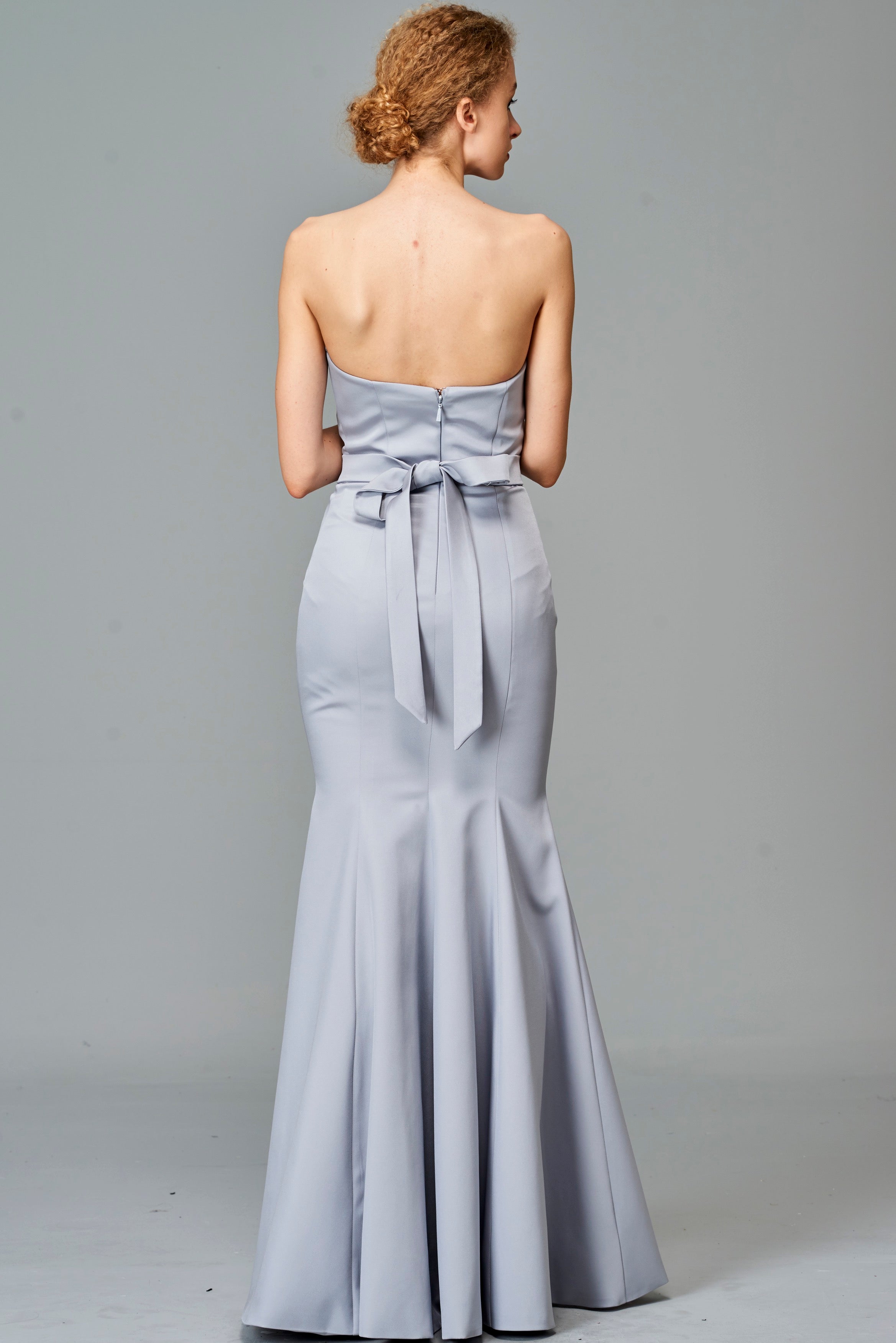 Structured Strapless Long Dress
