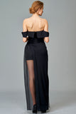 Draped Sleeve Double Viscose and Organza Dress